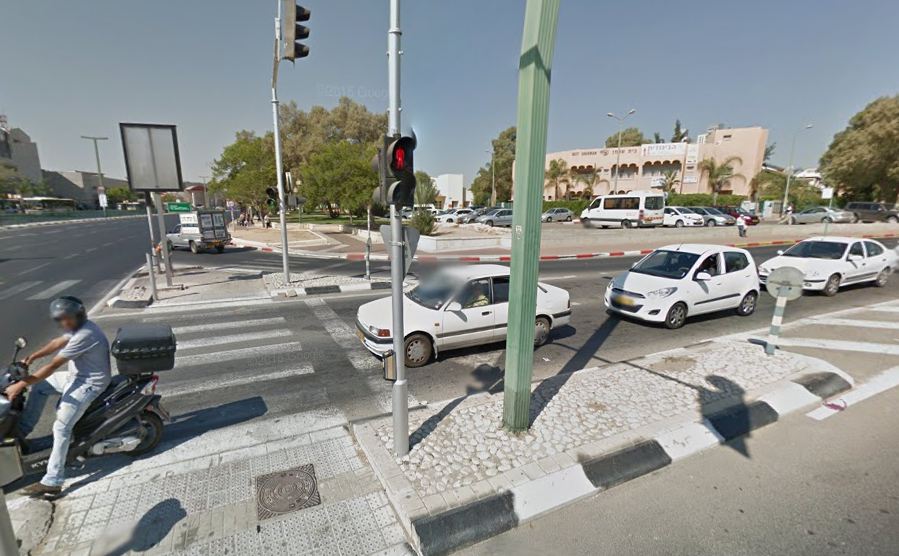 צומת הרחובות וולפסון ויצמן, צילום ארכיון באר שבע נט