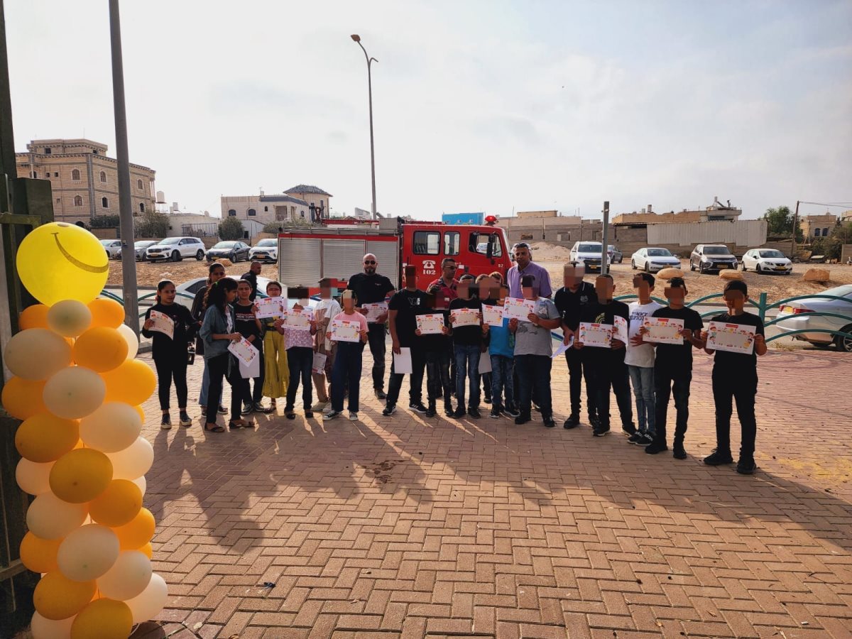 לוחמי האש הבוקר. קרדיט - כבאות והצלה