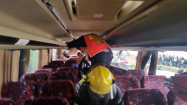 "כמו זירת פיגוע". קרדיט - כבאות והצלה