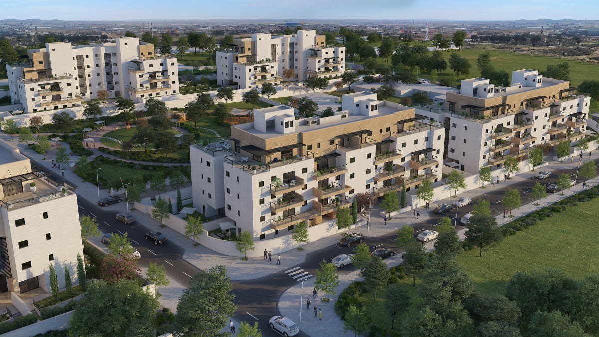 פרויקט צרפתי בפארק בבאר שבע, הדמיה 3dvision