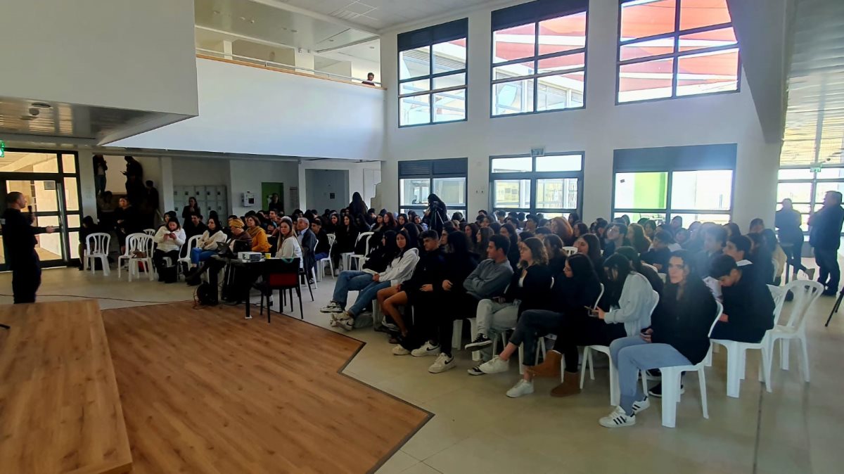 התלמידים בכנס. צילום: אורנית דר