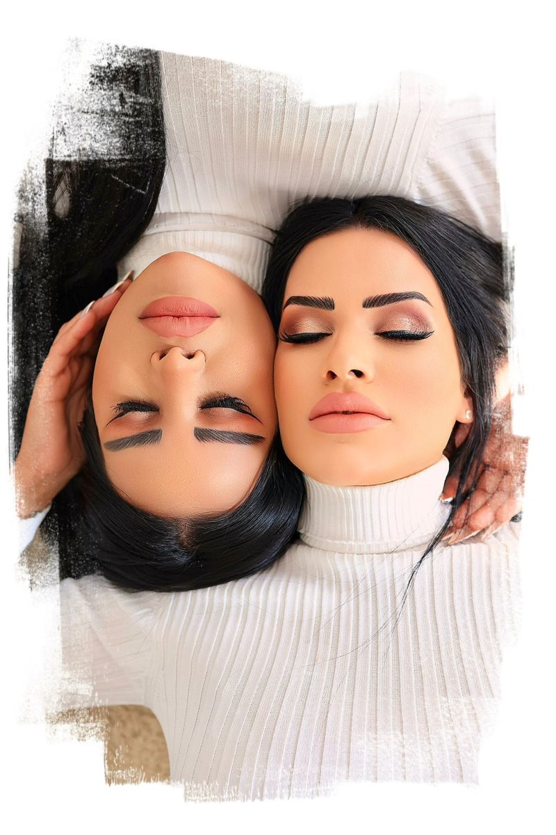 אודליה והכפילה. צילום: בלסם אלעוברה