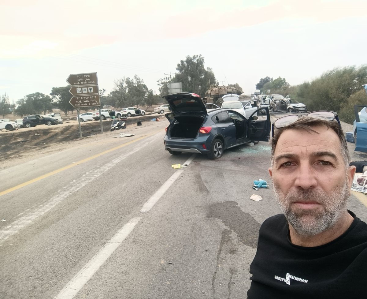 עוז דוידיאן ליד פסטיבל נובה. צילום: פרטי