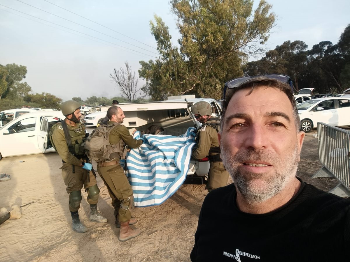 עוז דוידיאן ליד פסטיבל נובה. צילום: פרטי