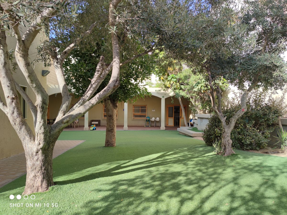 חצר המקלט. צילום: פרטי