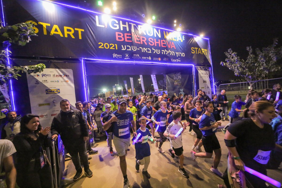 תמונת ארכיון מרוץ הלילה של באר שבע. קרדיט - KPM active