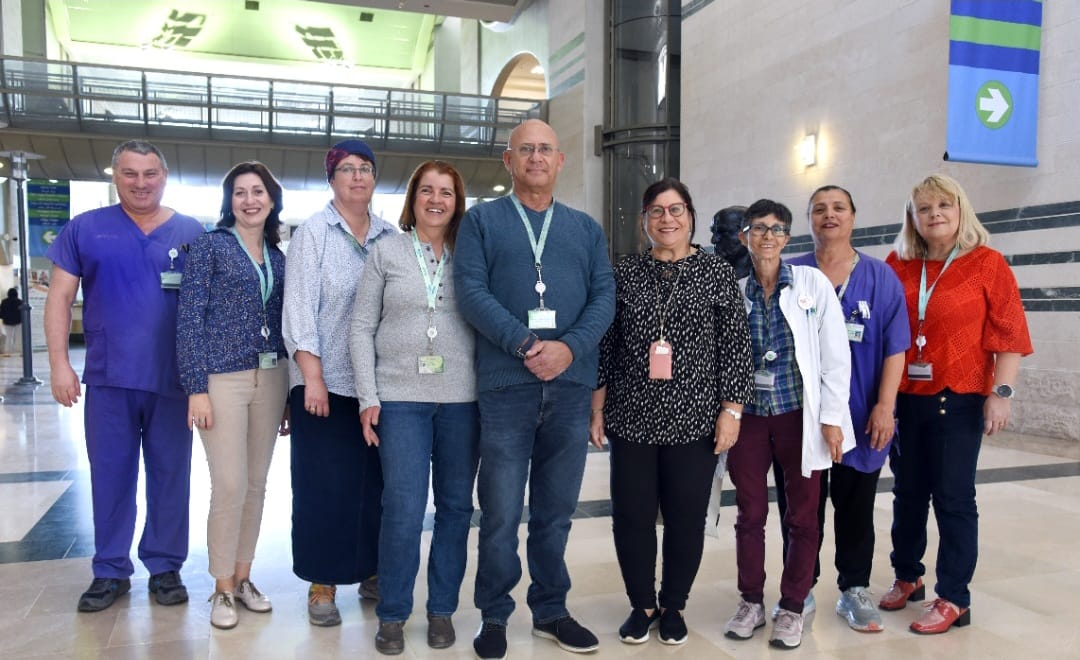 צוות היחידה למניעת זיהומים בסורוקה. קרדיט - דינה פרנקל