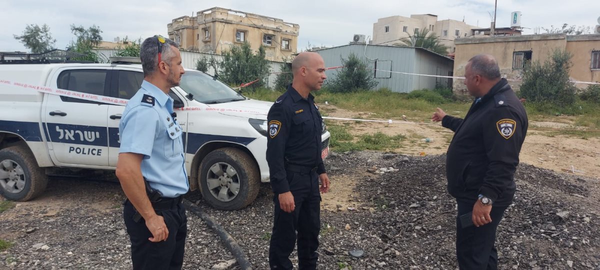 תנ"צ נחשון נגלר בזירה. קרדיט - משטרת ישראל