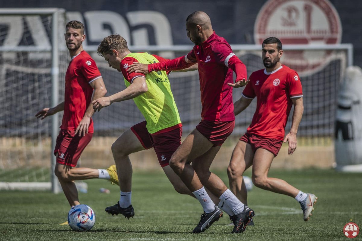 ספורי ואריאלי, באימון האחרון. קרדיט - הפועל "ויקטורי" באר שבע