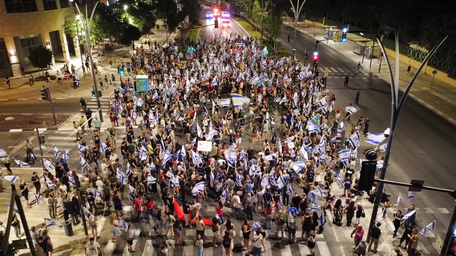 המוחים בבאר שבע הערב בשדרות רגר. קרדיט אלון רוט