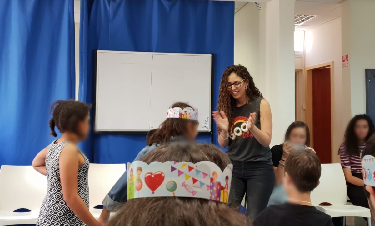 המתנדבת מיטל ויצמן בפעילות יתד- צילום פרטי