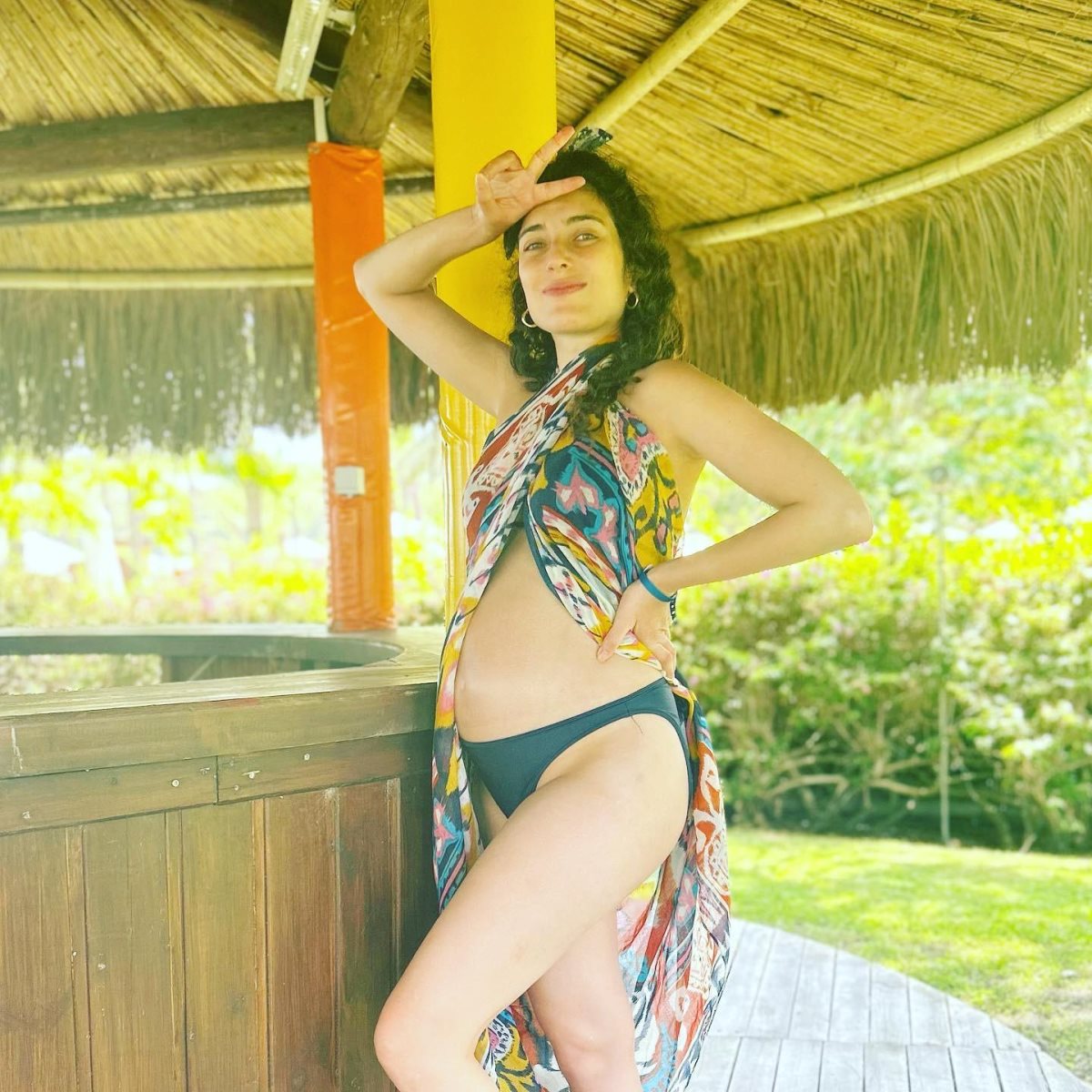 רוני דלומי בהריון. צילום: אלון ויסמן