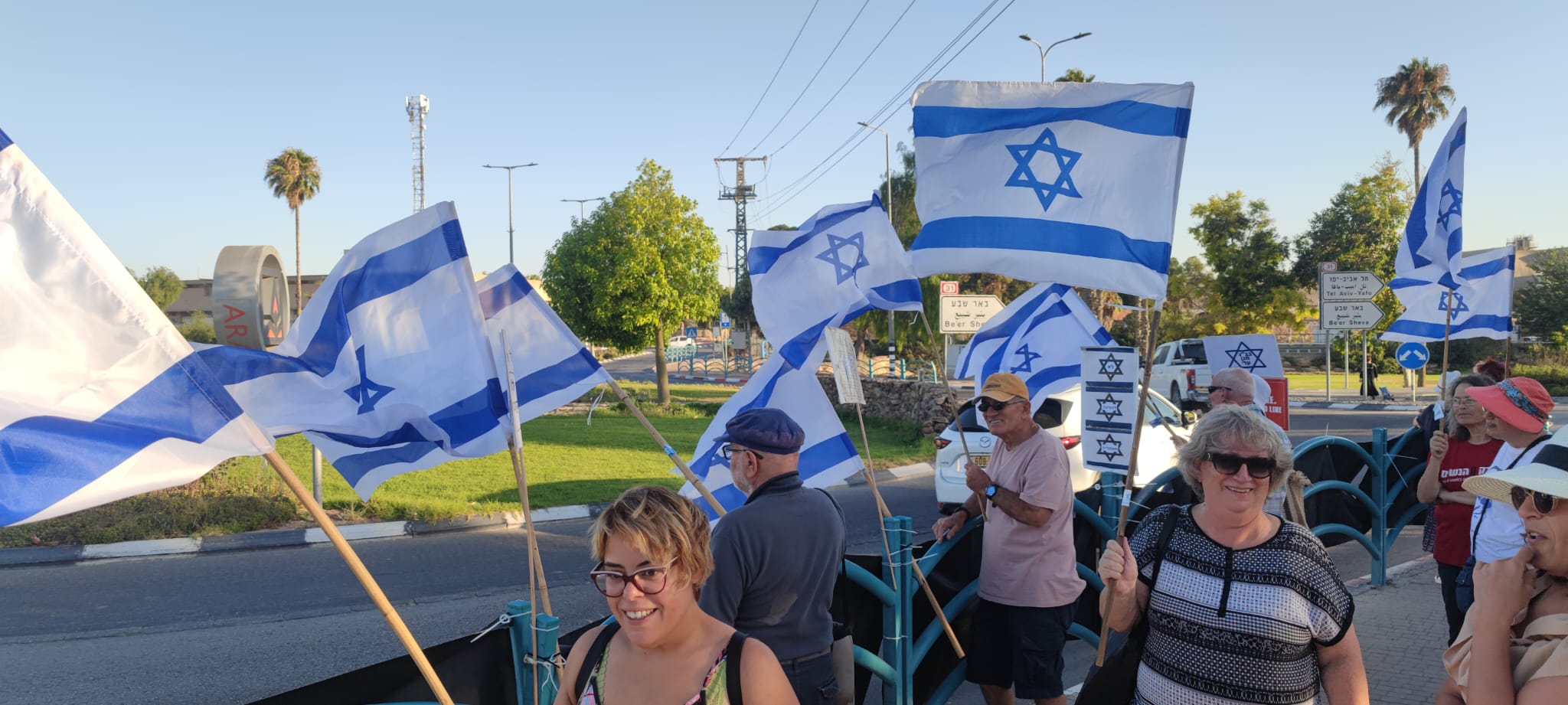 הפגנות בערד. קרדיט דורון אורגיל