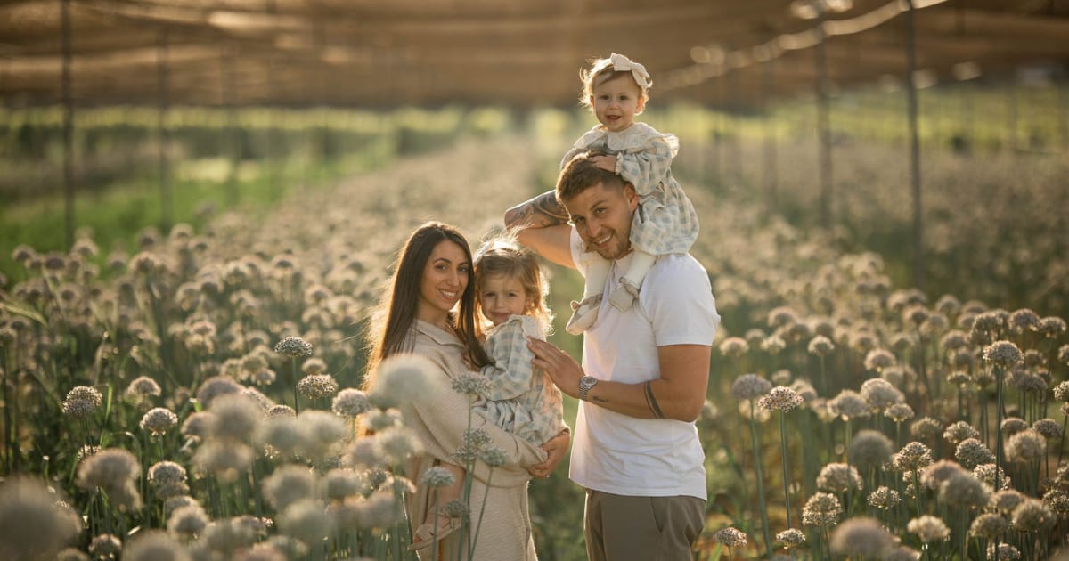 אורי נגר, ירדן והבנות. צילום: ירדן קפלן