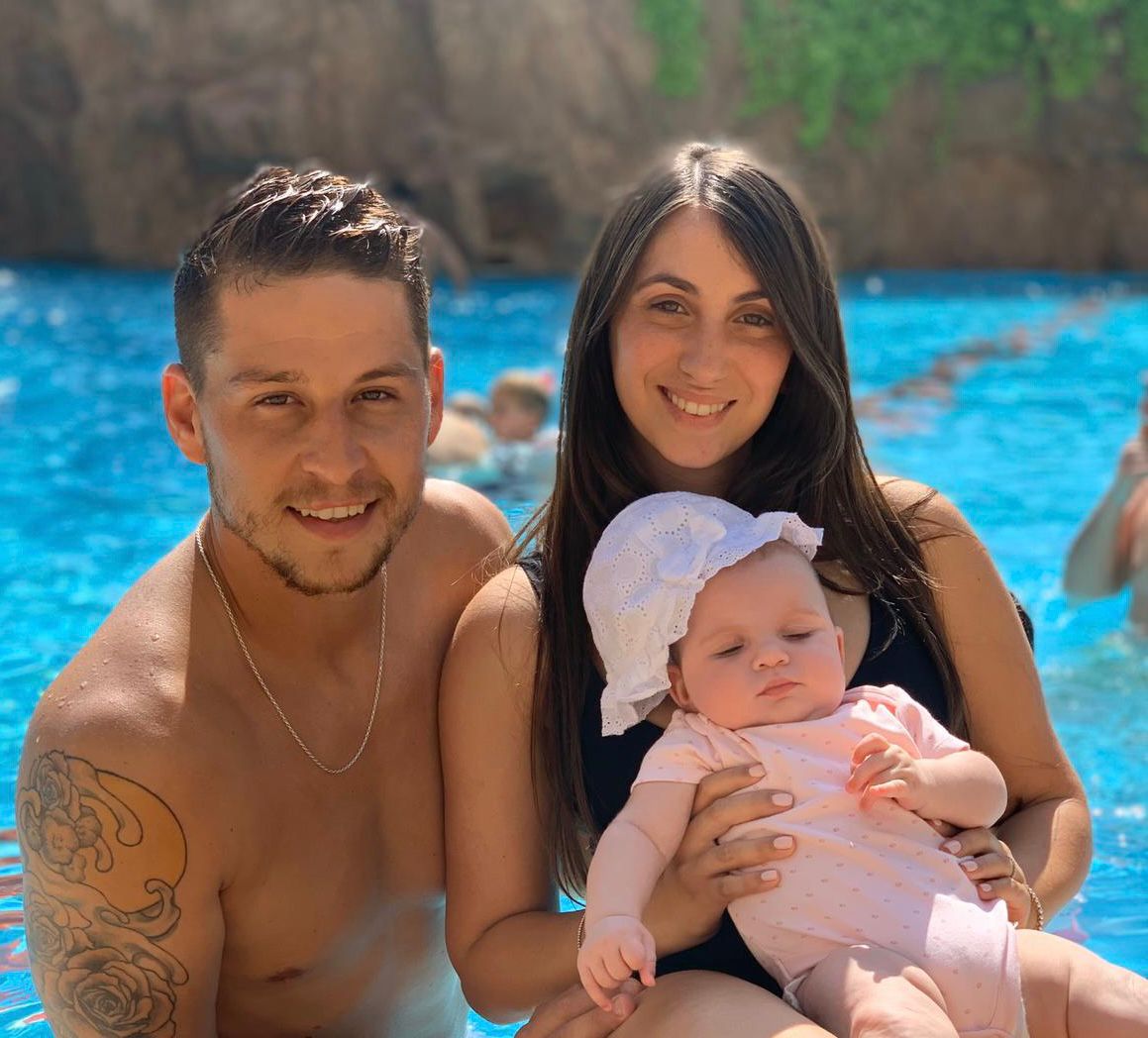 אורי נגר, ירדן והבת. צילום: פרטי