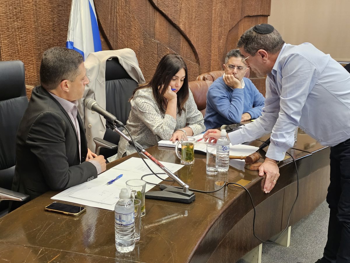 מירי רגב במהלך ביקורה בעיריית באר שבע. קרדיט - משרד התחבורה