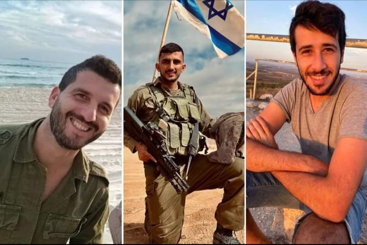 מימין לשמאל: יואב לוי, אחמד אבו לטיף, ואדם ביסמוט. תוכן גולשים שימוש לפי סעיף 27 א בחוק זכויות היוצרים