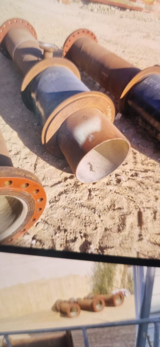 הברזל שנגנב. קרדיט - דוברות מרחב נגב