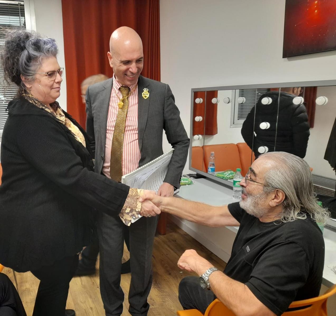 בעז שרעבי, גיל שוחט וקלאודיה צובל. קרדיט-  יח''צ הסינפונייטה