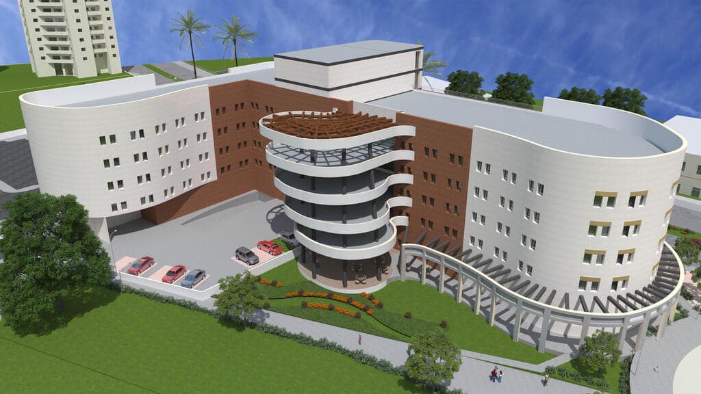 הדמיית המרכז הרפואי שאמור לתת מענה מקיף לחולי אלצהיימר. תוכן גולשים, שימוש לפי סעיף 27 א בחוק זכויות היוצרים