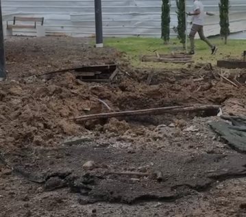 השטח בו התרחשה הפגיעה. קרדיט - תוכן גולשים ע"פ סעיף 27א'