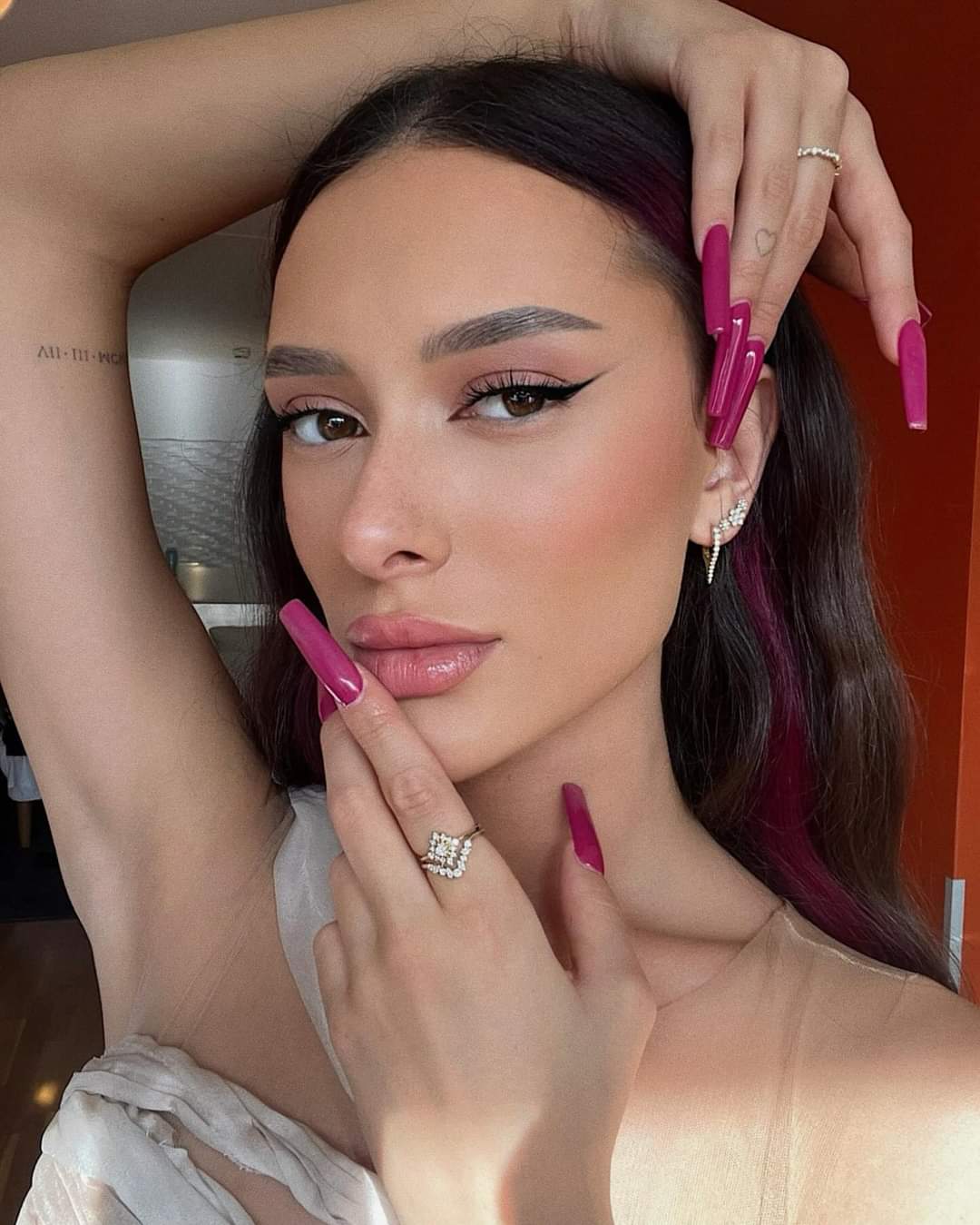 עדן גולן באיפור של אורטל אלימלך. צילום: מתוך אינסטגרם -  שימוש על פי סעיף 27א