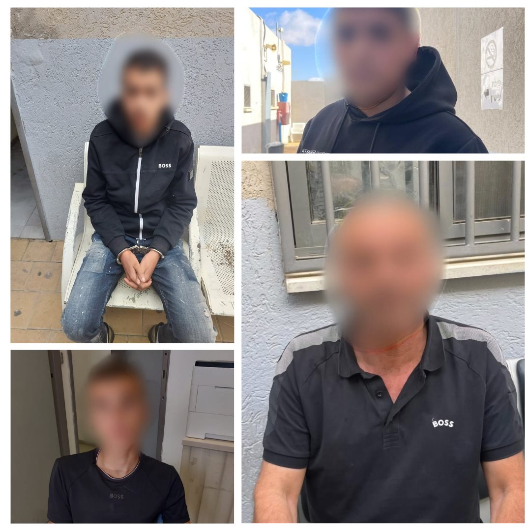 חלק מהעצורים אמש. קרדיט - משטרת ישראל