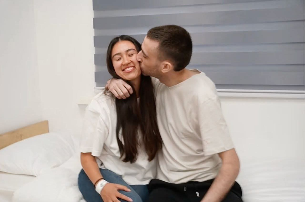 אבינתן אור ונועה ארגמני התאחדו אחרי שנתיים. צילום: דובר צה"ל