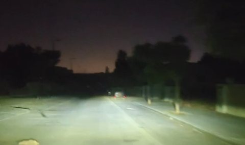 כרמית חשוכה לגמרי, שלשום. קרדיט: צילום פרטי