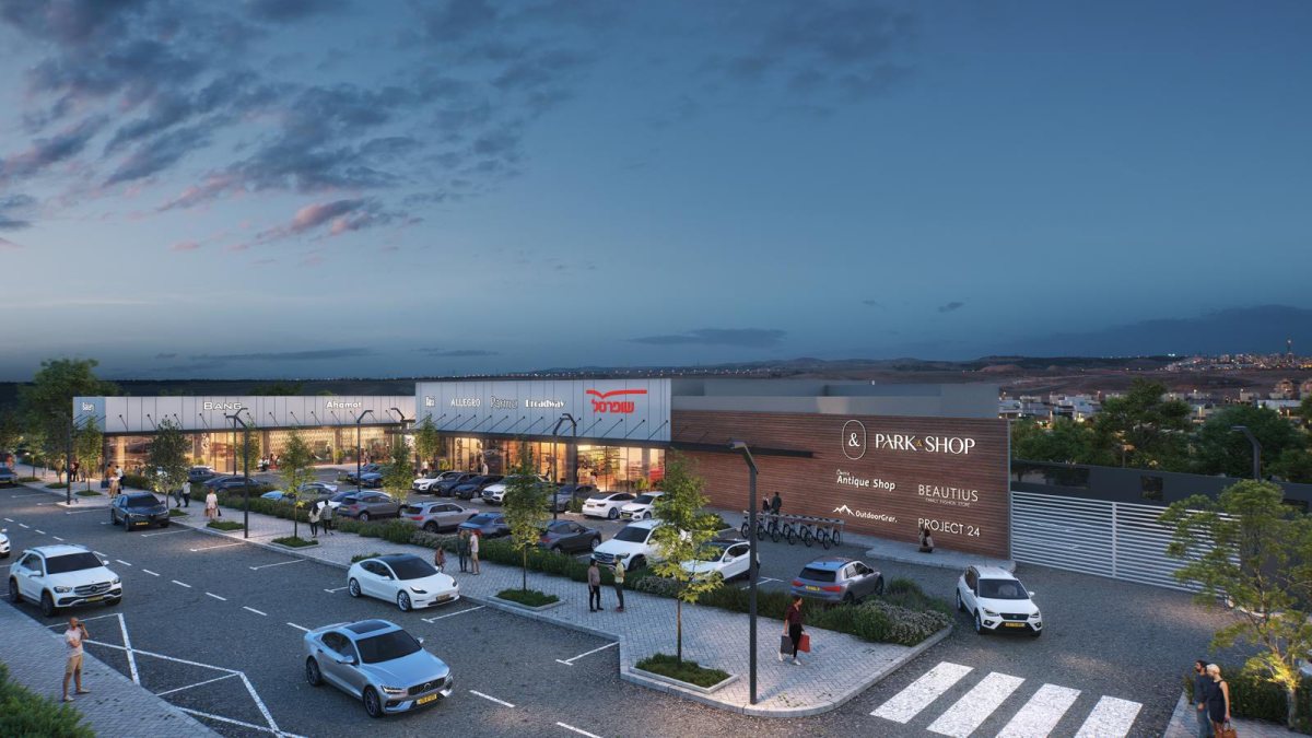 מרכז Park&Shop החדש בשכונת כלניות. הדמיה: 3dvision