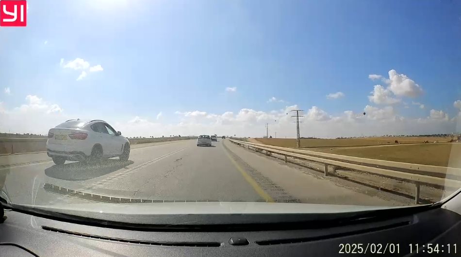 רכבה של הנהגת הפוגעת, רגעים לפני התאונה. קרדיט: תוכן גולשים ע"פ סעיף 27א'