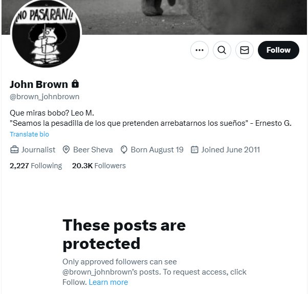 חשבון ה-X של בן דניאל. קרדיט: תוכן גולשים ע"פ סעיף 27א'