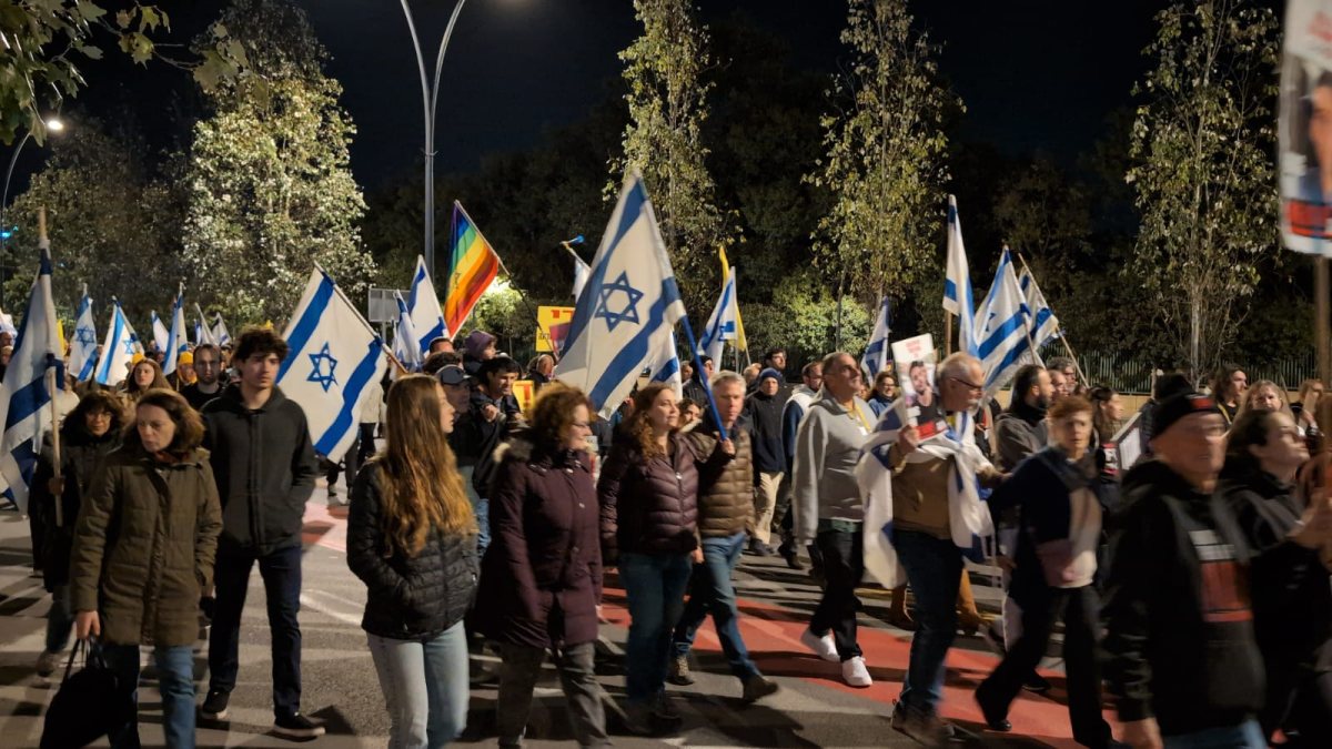 ההפגנה הערב בב"ש. קרדיט תניא ציון וולדקס 