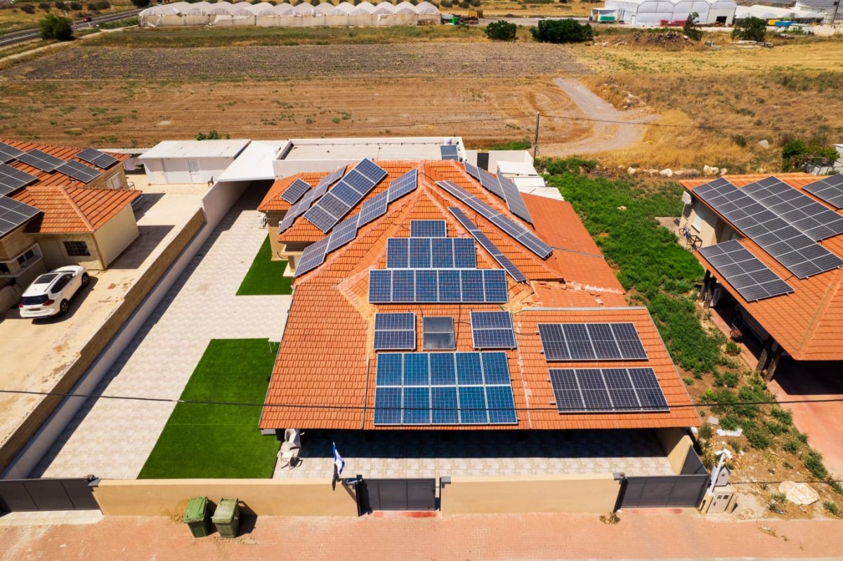 גגות סולאריים בישובים בדרום הארץ קרדיט: אלירן כהן רשות החשמל