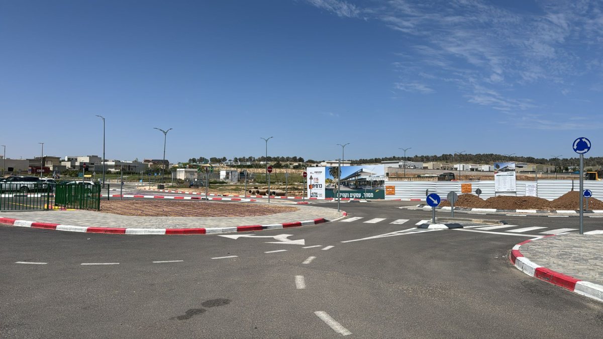 המקום בו יוקם המרכז המסחרי. קרדיט: צילום פרטי