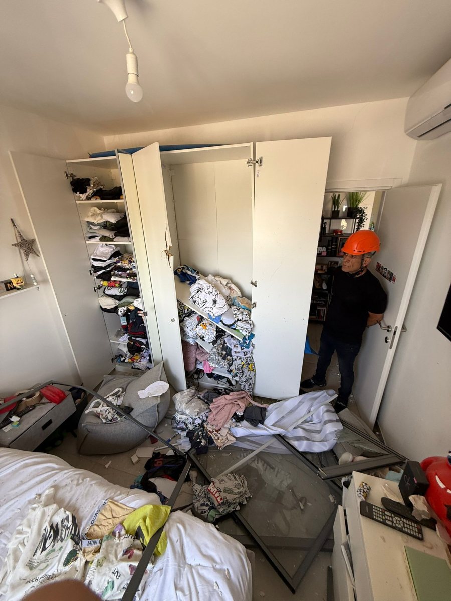 החדר ההרוס של חן ברבי. צילום: פרטי