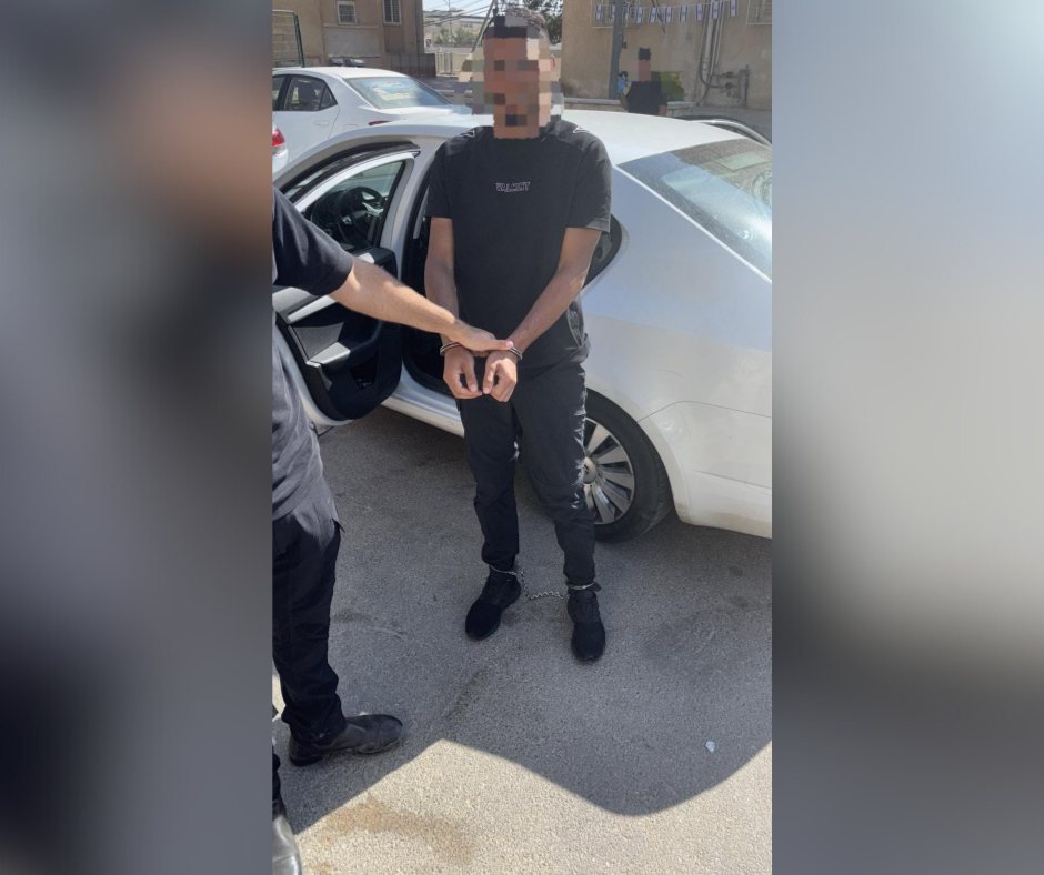 החשוד. קרדיט: משטרת ישראל