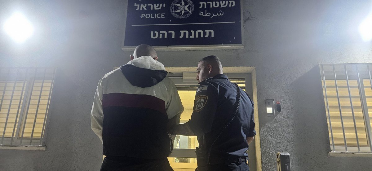 החשוד שנעצר. קרדיט: משטרת ישראל