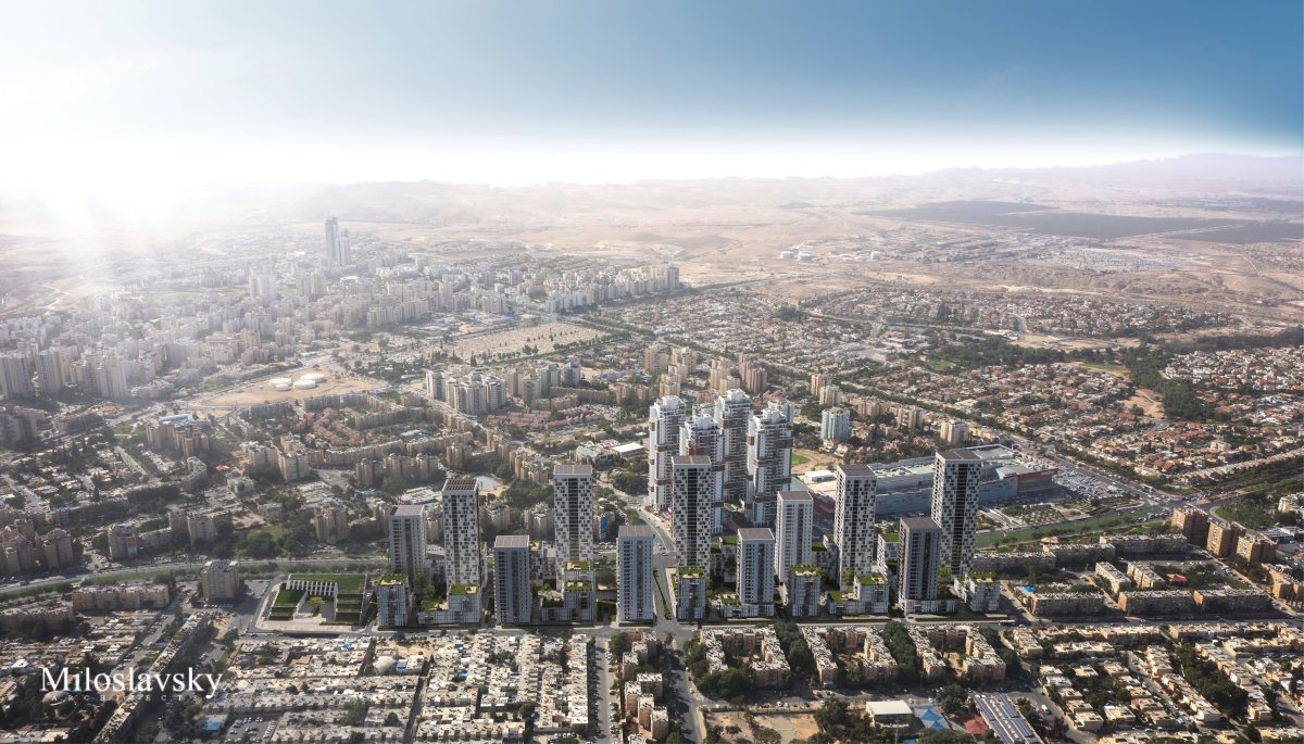 טוביהו הצבי - יזמים אביסרור וי.ח. דמרי, תכנון מילוסלבסקי אדריכלים.