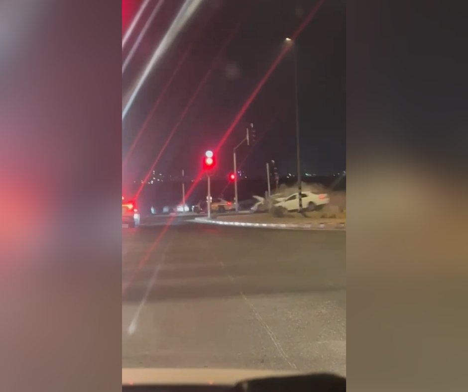 רגע התאונה. קרדיט: תוכן גולשים ע"פ סעיף 27א'