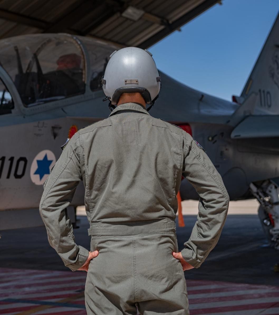 כנפי הטיסה לסגן ה׳ מבאר שבע. צילום: דובר צה"ל