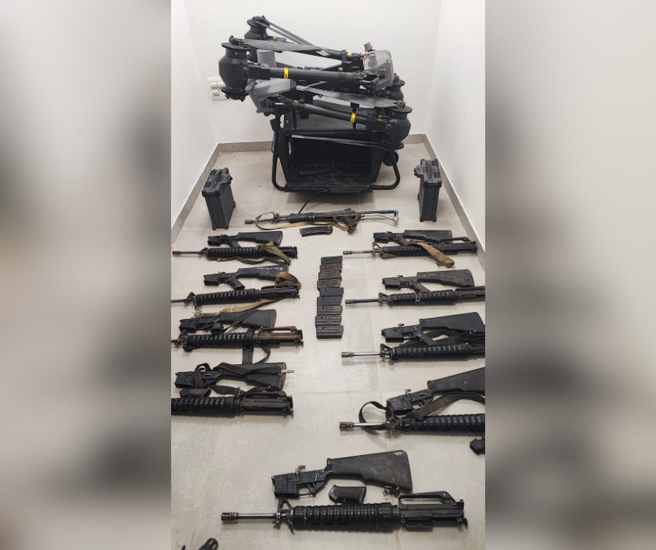 האמל"ח שנתפס. קרדיט - דובר צה"ל