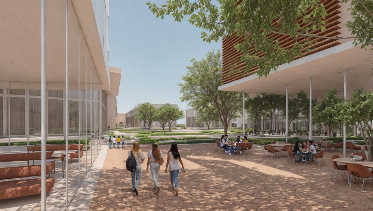 הכפר הציוני העולמי בבאר שבע. קרדיט הדמייה: HQ ARCHITECTS