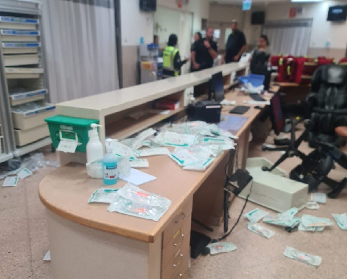 הנזק בסורוקה. קרדיט: תוכן גולשים ע"פ סעיף 27א'