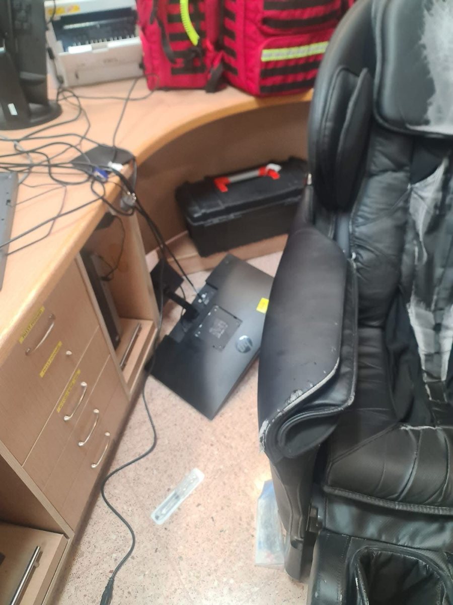 הנזק בסורוקה. קרדיט: תוכן גולשים ע"פ סעיף 27א'