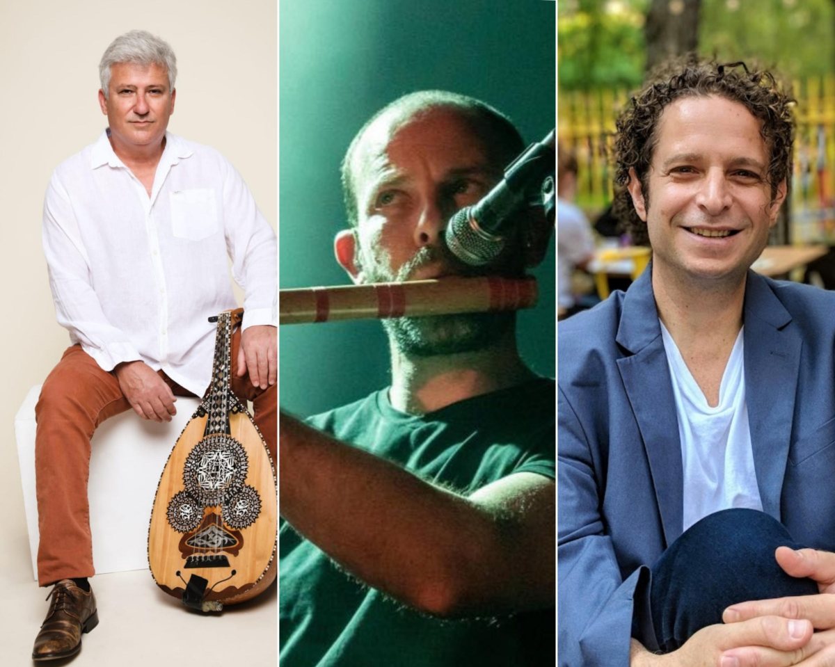 שרלי סבח, קובי ארד ועופר פלד. צילום: פרטי