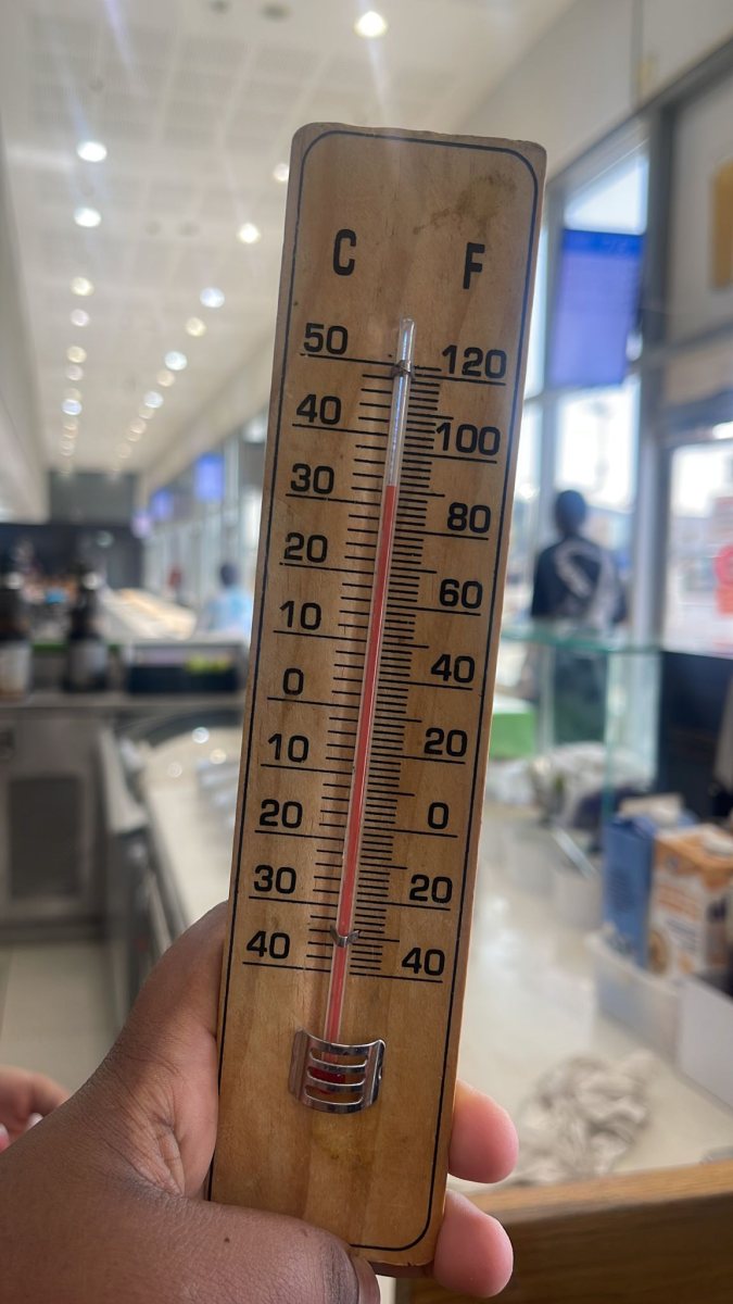 הטמפ' שנמדדו בתוך התחנה. קרדיט: צילום פרטי