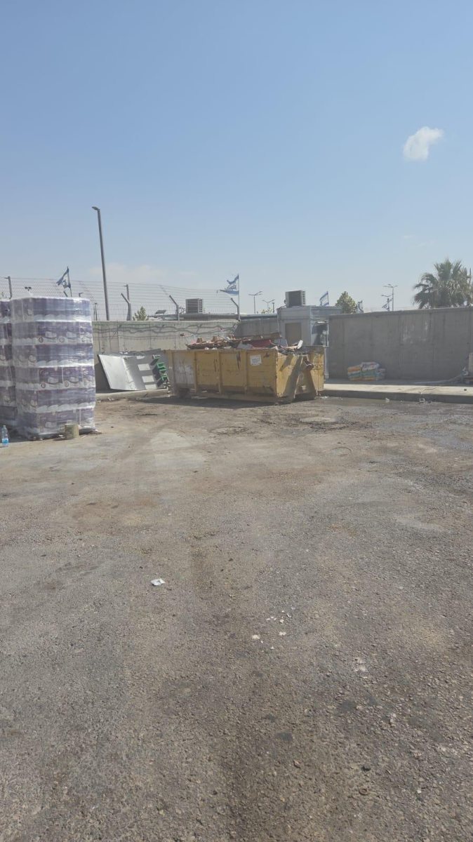 תמונות עדכניות של אזור הדחסן והמכולה שהוצבה 3.8.2025. קרדיט: ר.ס.א ניהול תחנות מרכזיות בע"מ