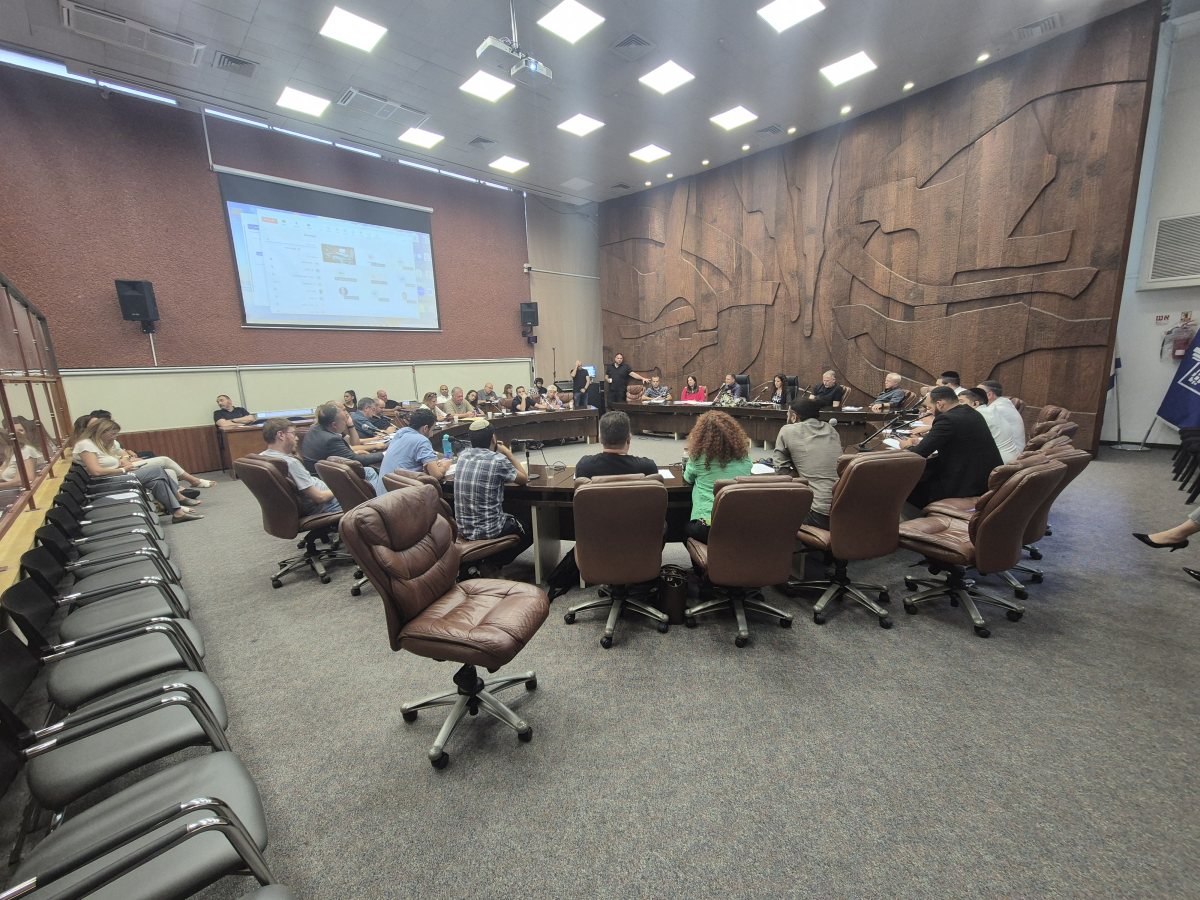 ישיבת המועצה. קרדיט - באר שבע נט