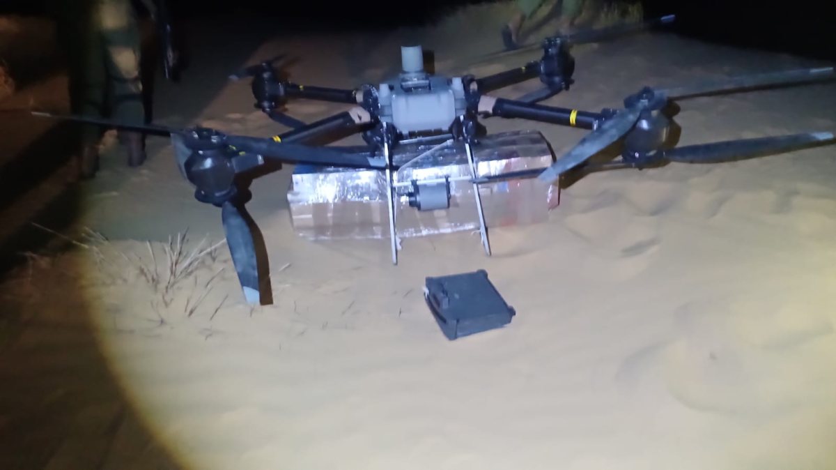 רחפן הברחות שנתפס. קרדיט: צילום פרטי